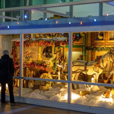 Woodwards display at Canada Place