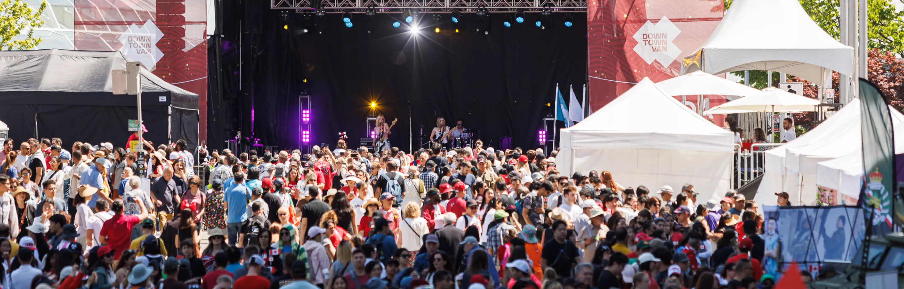 Crowds at the main stage on Canada Together day